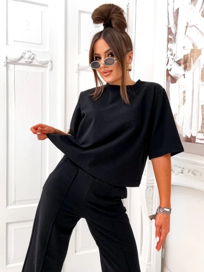 Royalfashion Cotton women's set with flared pants