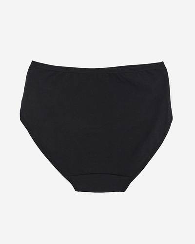 Black women's briefs, briefs, type PLUS SIZE- Underwear