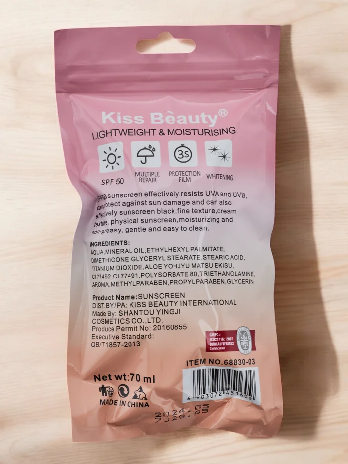 Kiss Beauty Saules aizsargkrēms 50 SPF 70 ml