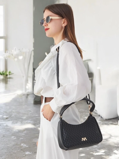Royalfashion Elegant quilted small women's handbag made of eco-leather