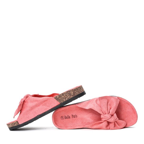 Pink Flip Flops with Summer Blow Bow - Footwear