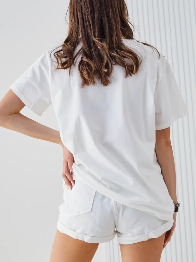 Royalfashion Женская хлопковая футболка с принтом