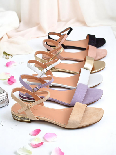 Royalfashion Women's sandals on a flat sole Aronies