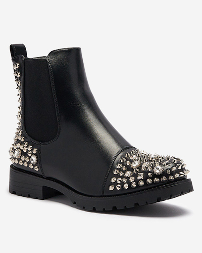 Sieviešu zābaki ar tapām melnā krāsā Amerapi- Footwear