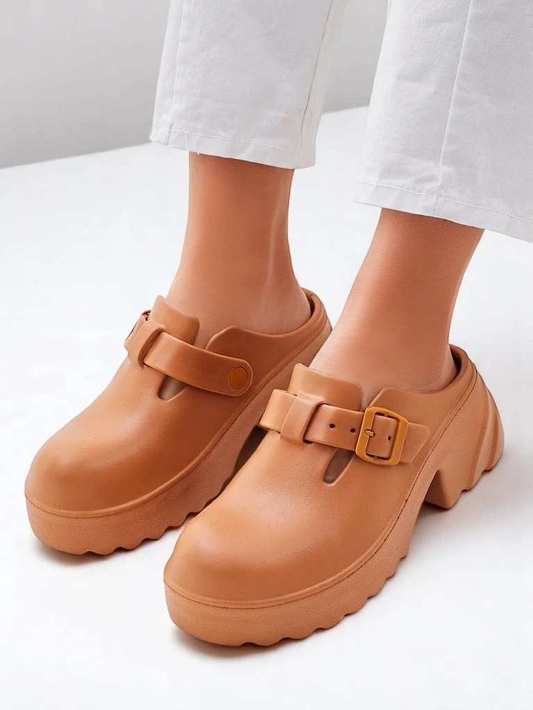 Royalfashion Women's rubber heeled sandals Voxones