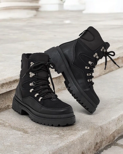 Royalfashion Women's snow boots laced Sololi