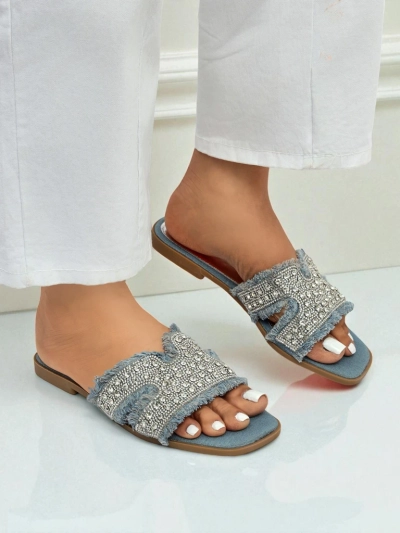 Royalfashion Women's slippers with rhinestones CrystalEase