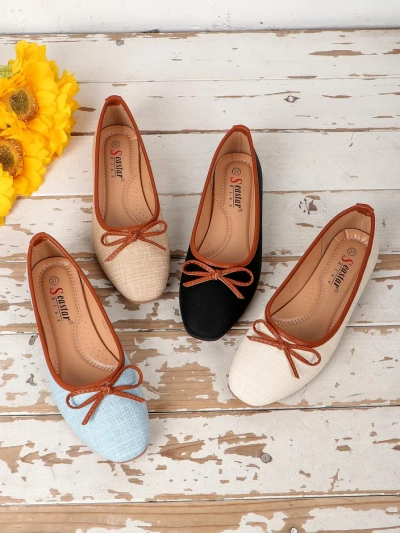 Royalfashion Женские балетки с блестками и бантом Aramie