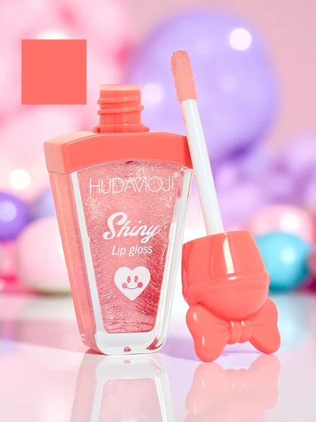 Glitter Lip Gloss color Peach