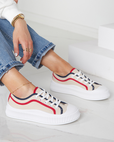 Ladies 'sport sneakers in beige Ladise - Footwear