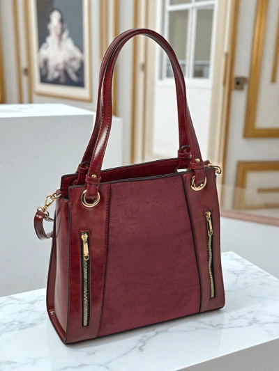 Women's shopper bag eco leather Silent Raven