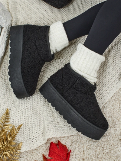 Krótkie butki a'la śniegowce damskie Marellin