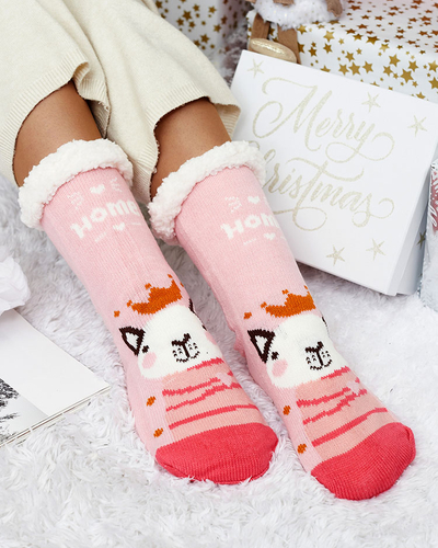 Royalfashion Sieviešu ziemas zeķes ar Ziemassvētku rakstu