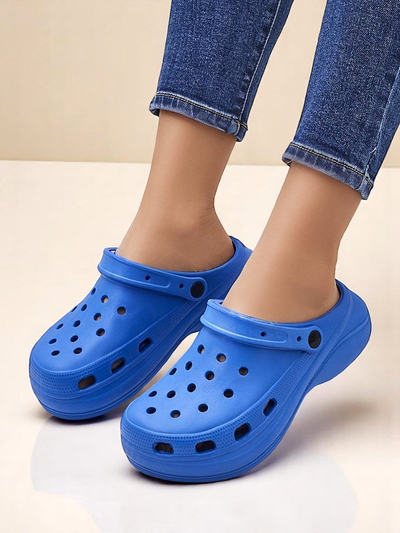 Royalfashion Women's rubber sandals with cutouts Dellosa