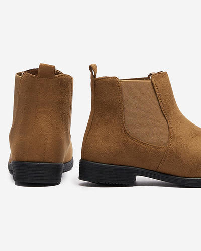 OUTLET Camel women's a'la sztyblettes eco suede boots Ludoppio- Footwear