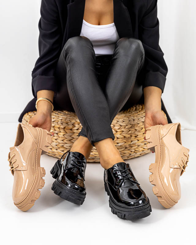 Ladies' black lacquered shoes Binotsi - Footwear