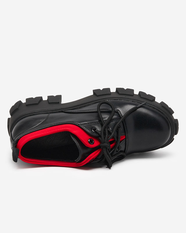 OUTLET Women's eco-leather shoes in black Ozudu - Footwear