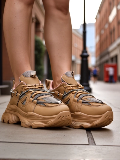 Royalfashion Sieviešu apavi uz bieza zole Reterri