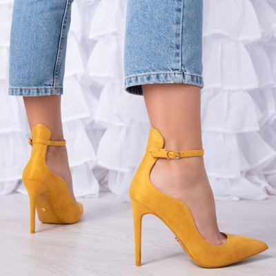Yellow Batya high heels - Footwear