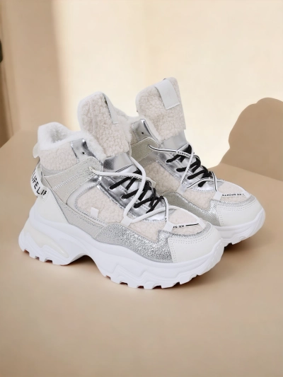 Royalfashion Women's Sneakers with Warm Lining Pieco