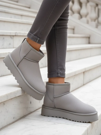 Royalfashion Short snow boots for women Fofio