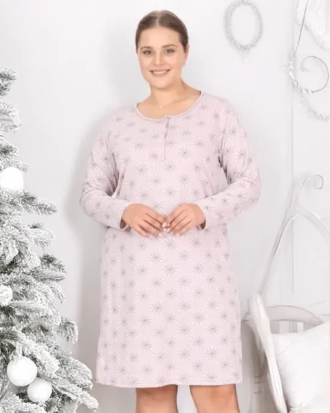 Royalfashion Women's nightdress with print PLUS SIZE