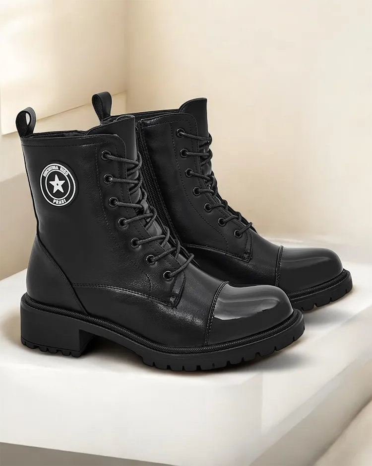 Royalfashion Eco leather women's ankle boots Vemis