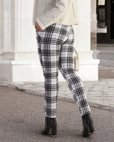 Royalfashion Warmed sieviešu tegingu bikses PLUS SIZE