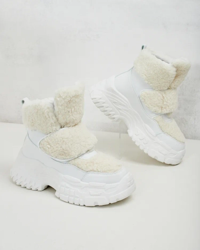 Royalfashion Women's snow boots with sheepskin Segulla