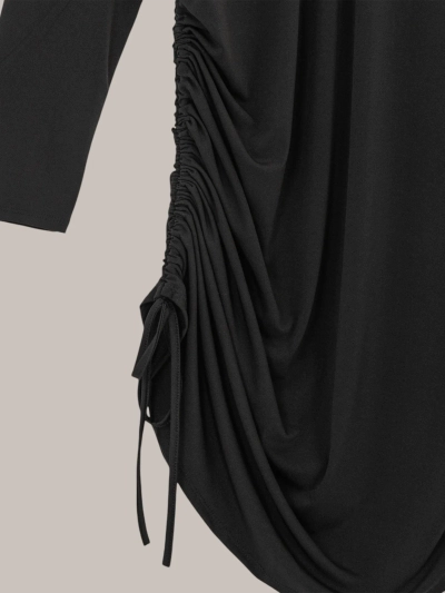 Royalfashion Women's long dress with ruching