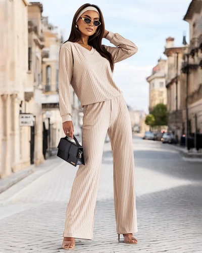 Royalfashion Women's Ribbed Cotton Set