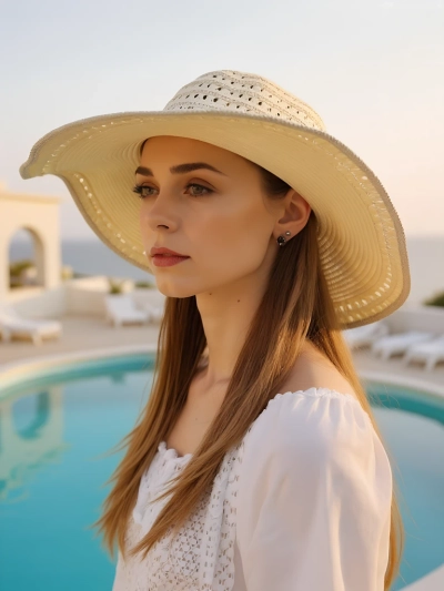 Royalfashion sieviešu Solvella salmu cepure