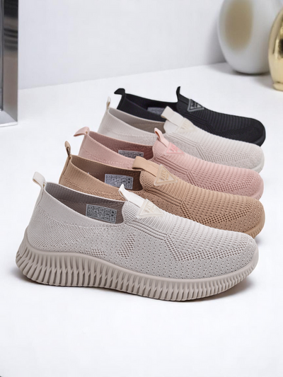 Royalfashion Women's Fabric Sport Slip-on Shoes Serra