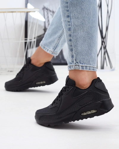 Women's lace-up sports shoes in black color Toremi - Footwear