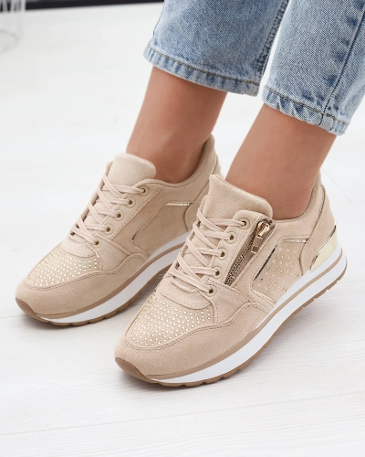 Women's sports shoes in light brown color Vlindere - Footwear