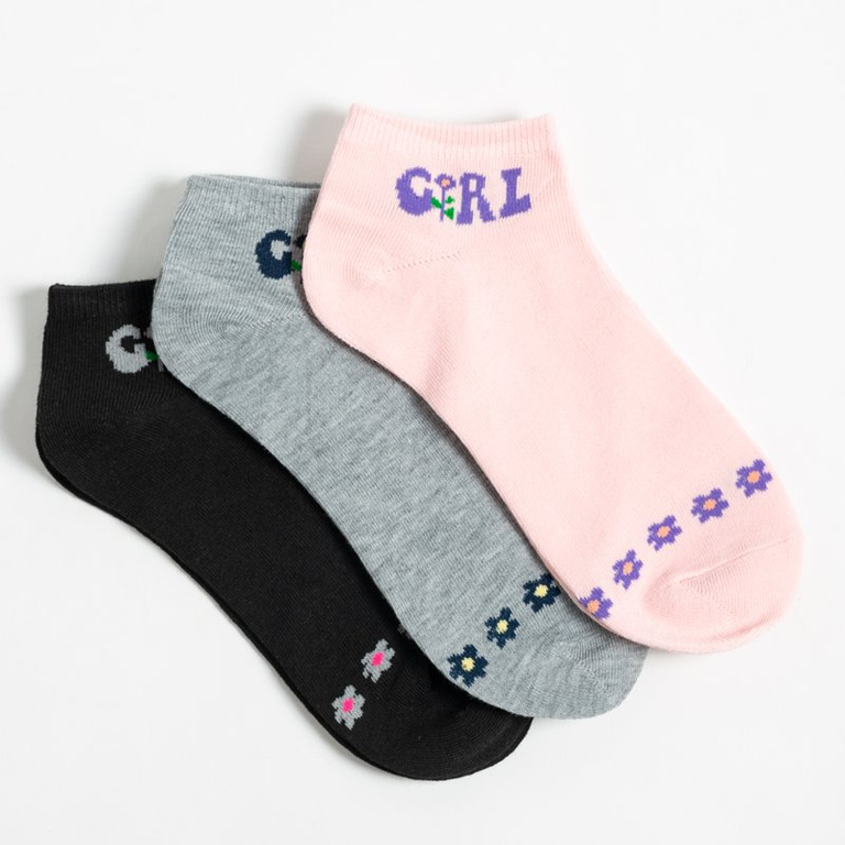 Multicolored Women's Socks 3/pack - Socks