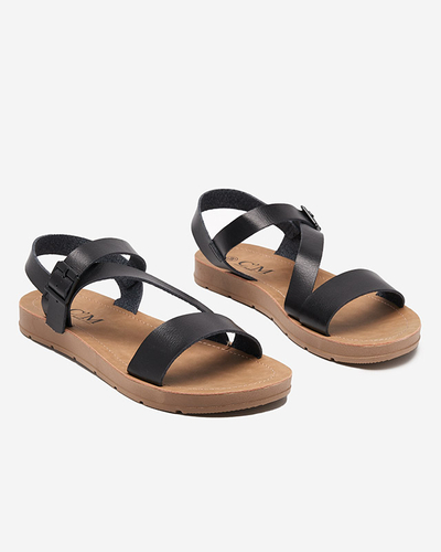 Canni women's black sandals - Footwear
