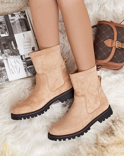 Royalfashion Sieviešu zābaki Gebimma no eko zamšādas