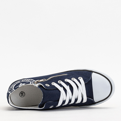 Navy blue women's sneakers on a hidden anchor Rei - Footwear