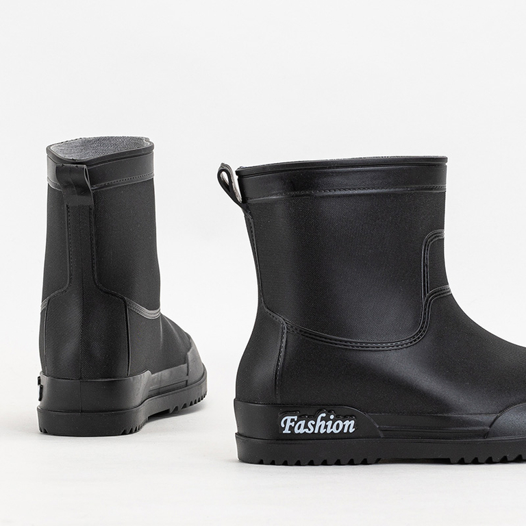 Черные женские резиновые сапоги Aqapi