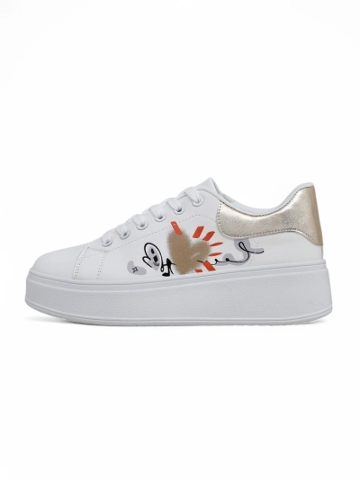 Royalfashion Women's platform sneakers with print Alcape