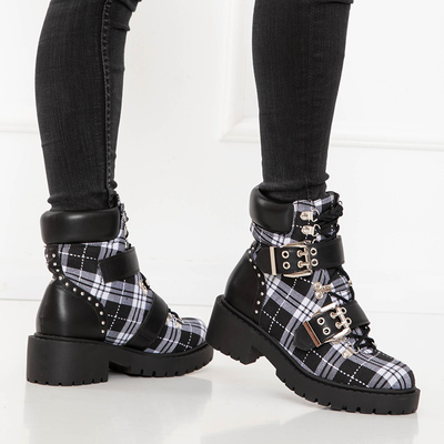 Women's checkered bags with buckles Masmin - Shoes