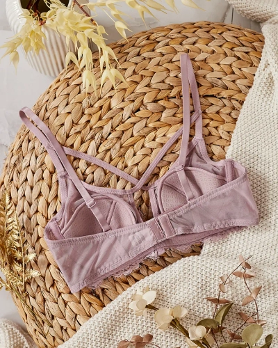 Royalfashion Women's bra with decorative straps