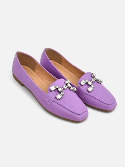Royalfashion Women's loafers with rhinestones Lecilla