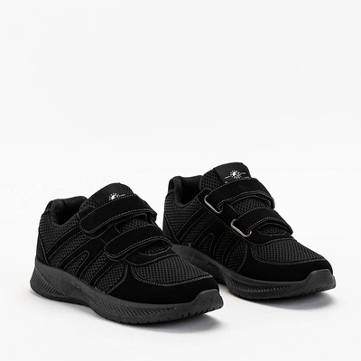 OUTLET Melni vīriešu sporta apavi ar Velcro Baikis - Apavi