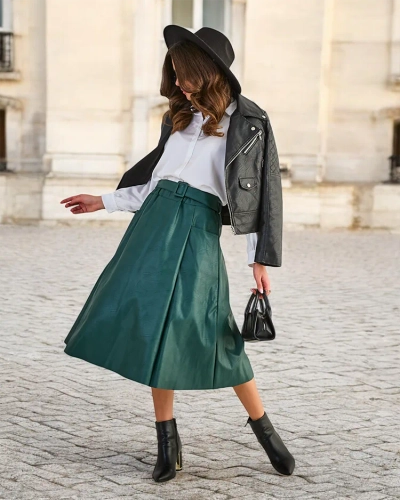 Royalfashion Sieviešu vidēja garuma svārki PLUS SIZE