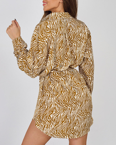 Royalfashion women's mini dress in a'la zebra pattern