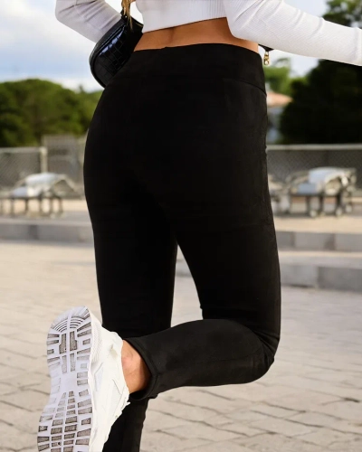 Royalfashion Women's Leggings a'la suede