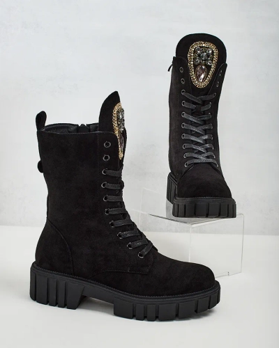 Royalfashion Sieviešu augstie bagger zābaki Suboo