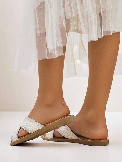 Royalfashion sieviešu sandaļi ar austām siksnām Bornes